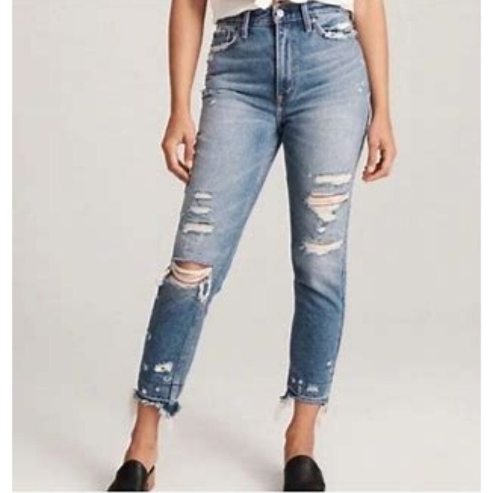 Abercrombie and Fitch Annie High Rise Girlfriend jeans size 25w (0R)